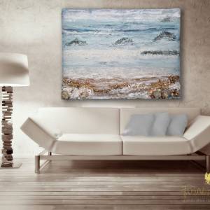 Hampton Style Original Artwork Australia| 'Ocean Breeze- Seascape' | Studio Forever Bloom 