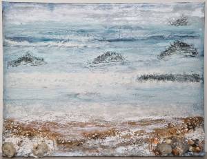 Hampton Style Original Artwork Australia| 'Ocean Breeze- Seascape' | Studio Forever Bloom 