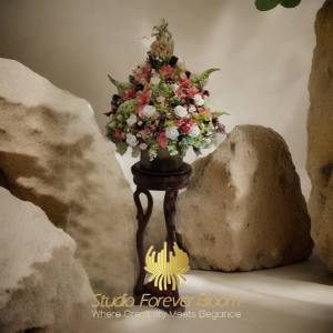 Extra-Large Entrance Floral Decor - 'Eden-Rosselle' Studio Forever Bloom 