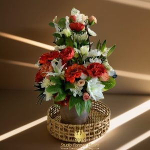 Sunset Blossoms by Studio Forever Bloom beautifully arranged silk flower decor 