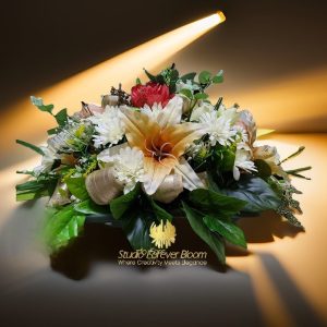 Vibrant Tangelo Dreams Orange Silk Flower Arrangement by Studio Forever Bloom