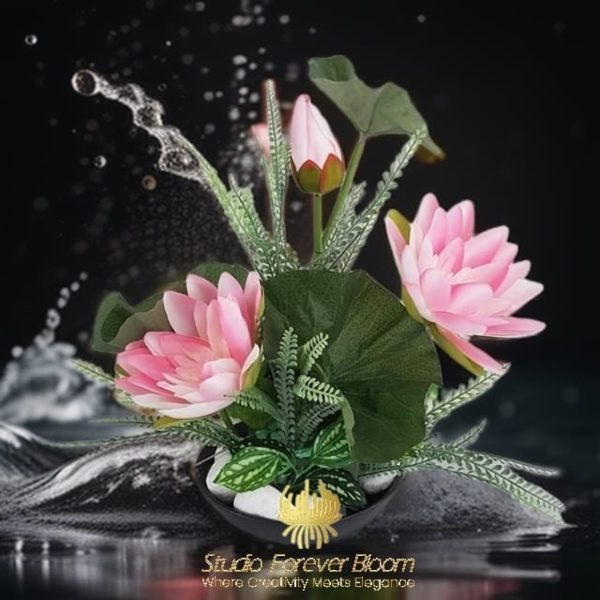 Pink Lotus Flower Arrangment