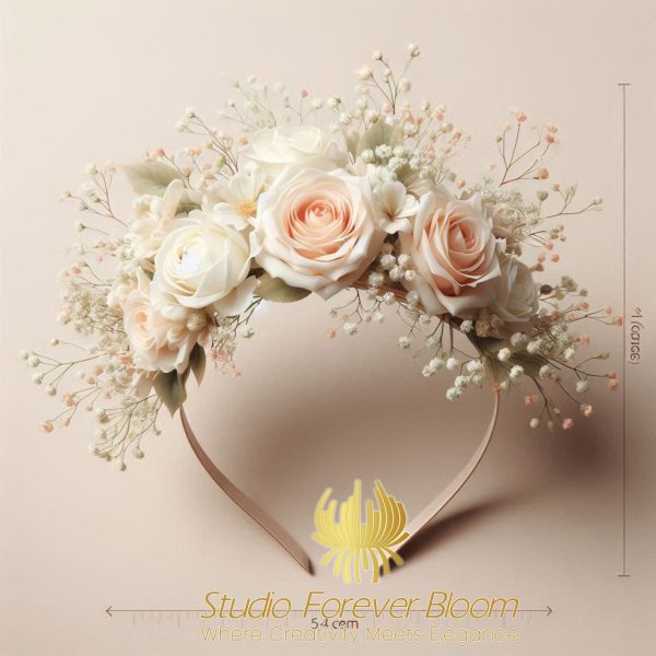 Blush Flower Crown by Studio Forever Bloom