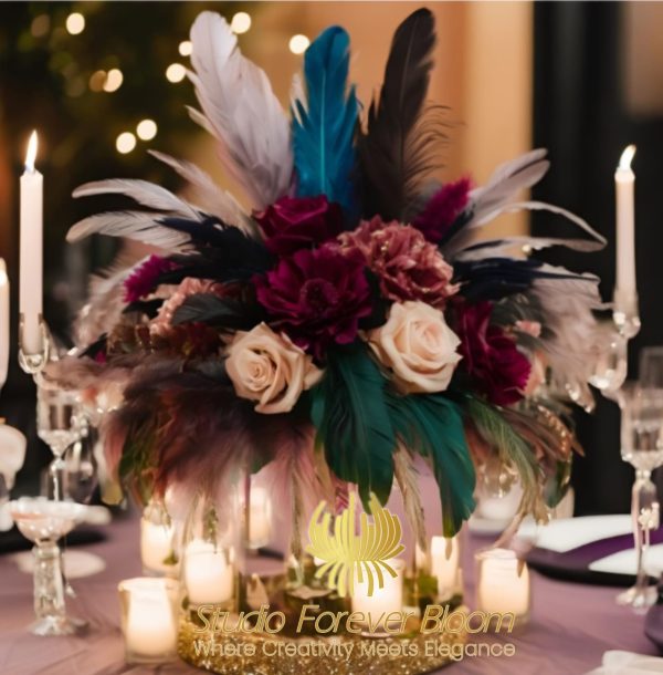 event decor with masquerade theme