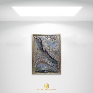 Rustic Outback Bird's Eye Original Abstract 3D Landscape Art by Forever Bloom - Explore a captivating blend of nature and imagination in this rustic Aussie nature artwork.
