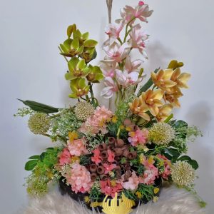 Tropical Paradise Silk Floral Orchids Decor