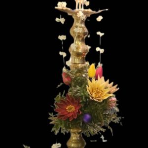 Event Hire: Sri Lankan Traditional Oil Lamp with Lotus Flowers | Studio Forever Bloom