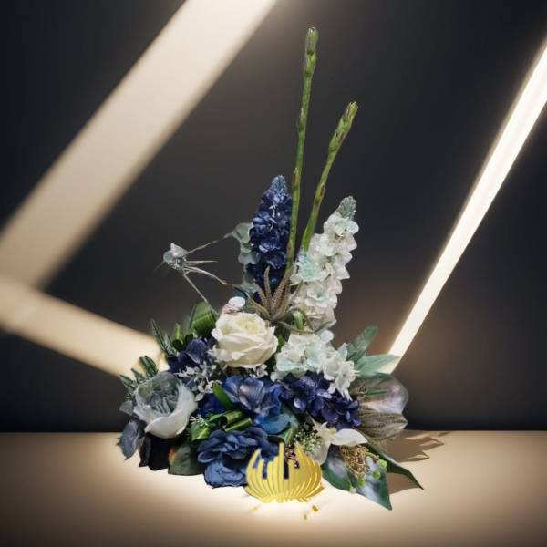 "Silk Flower Arrangements AU | Blue Shades Florals | Azure Dreams Faux Collection | Studio Forever Bloom