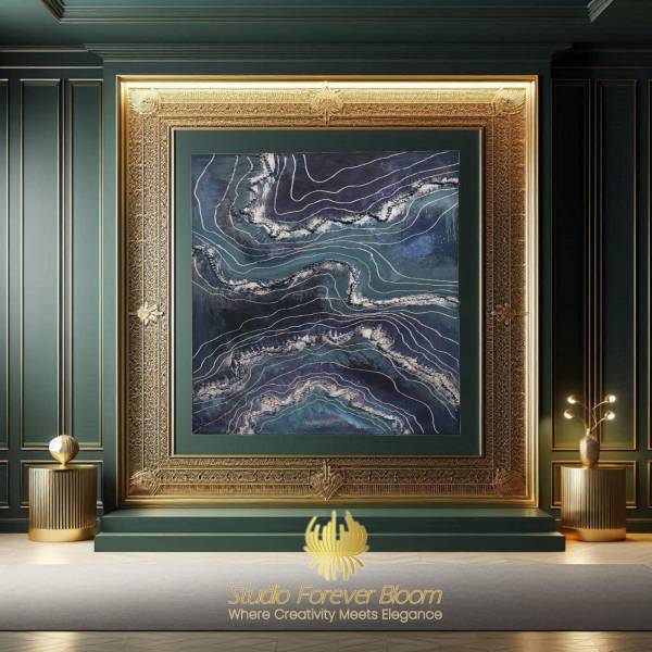 Original Australian Art available for Sale | Mixed Medium Texture Art AU | 'Celestial Tides' | Studio Forever Bloom