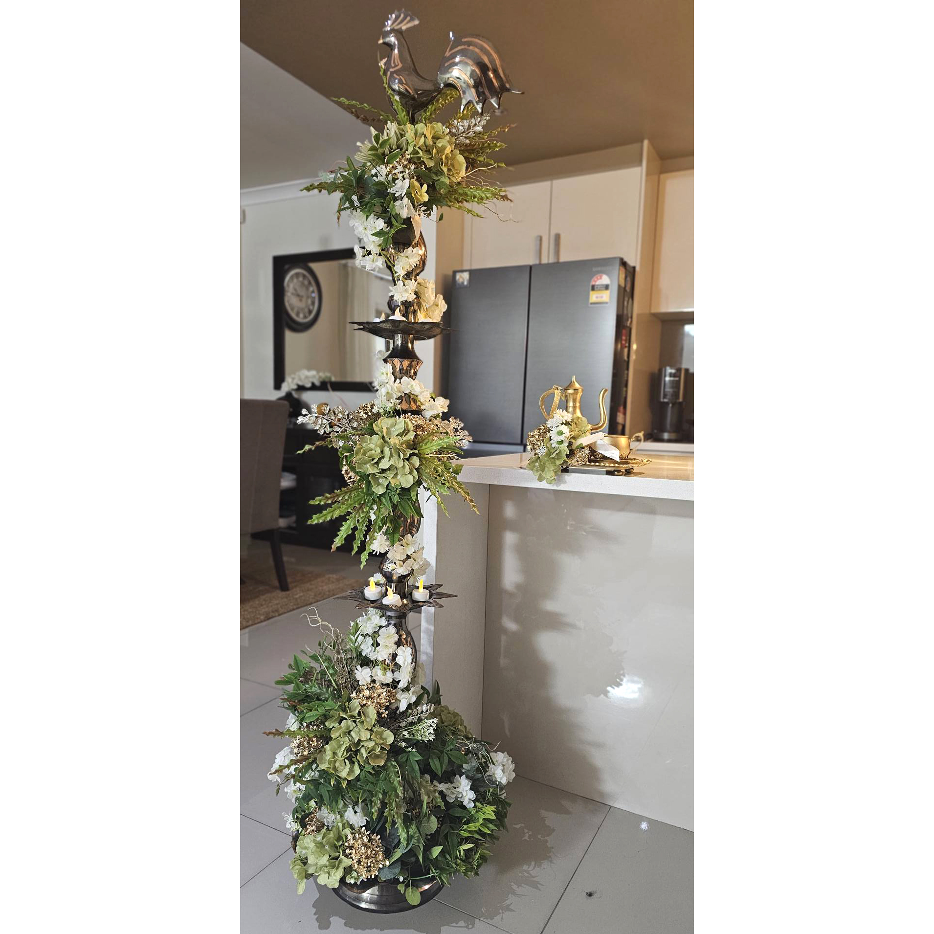 oil lamp hire 1 (1) Traditional oil lamp hire Melbourne with silk floral decor styling