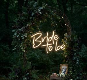 Neon sign hire Melbourne for weddings and events with glowing Better Together design